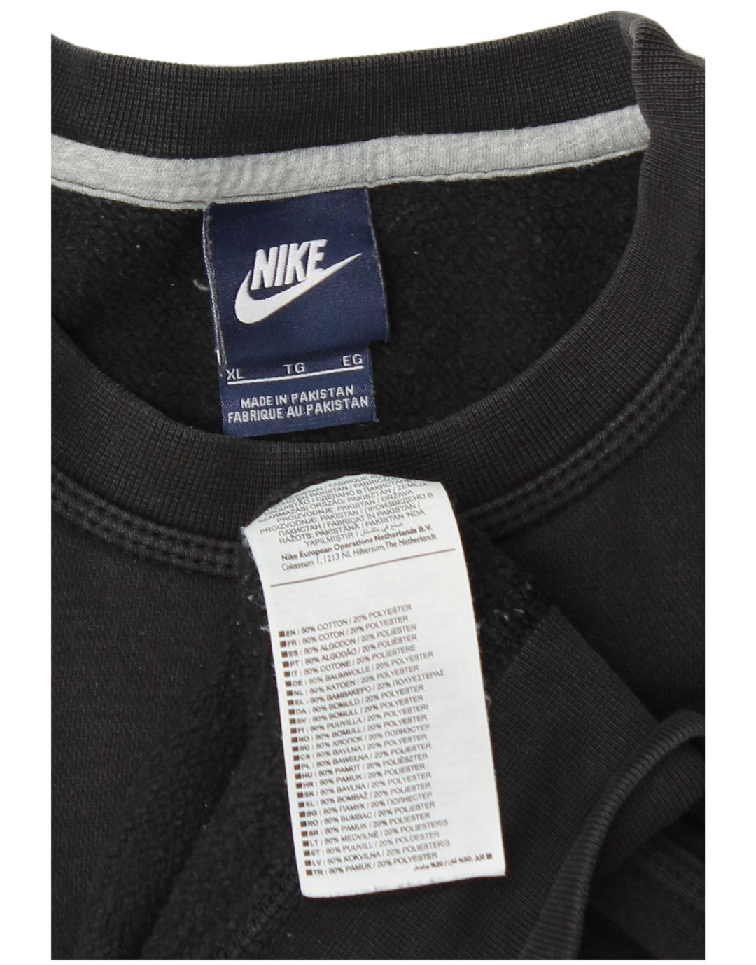 Мужская толстовка Nike Jumper XL, черный хлопок