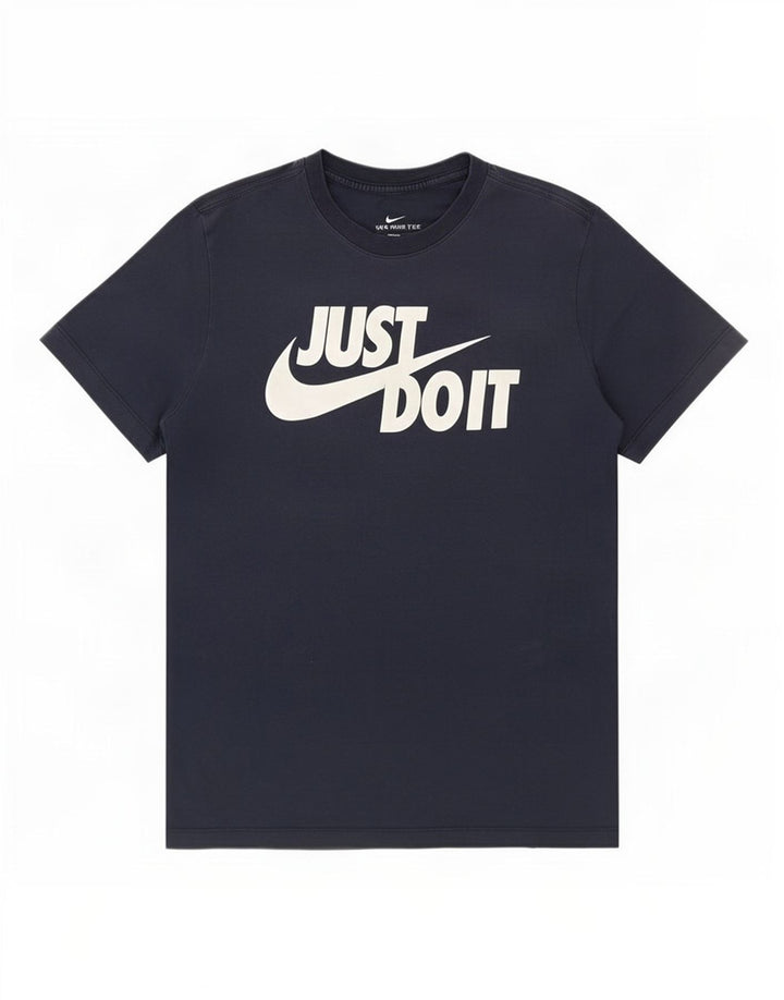 Мужская футболка с рисунком Nike, средний темно-синий