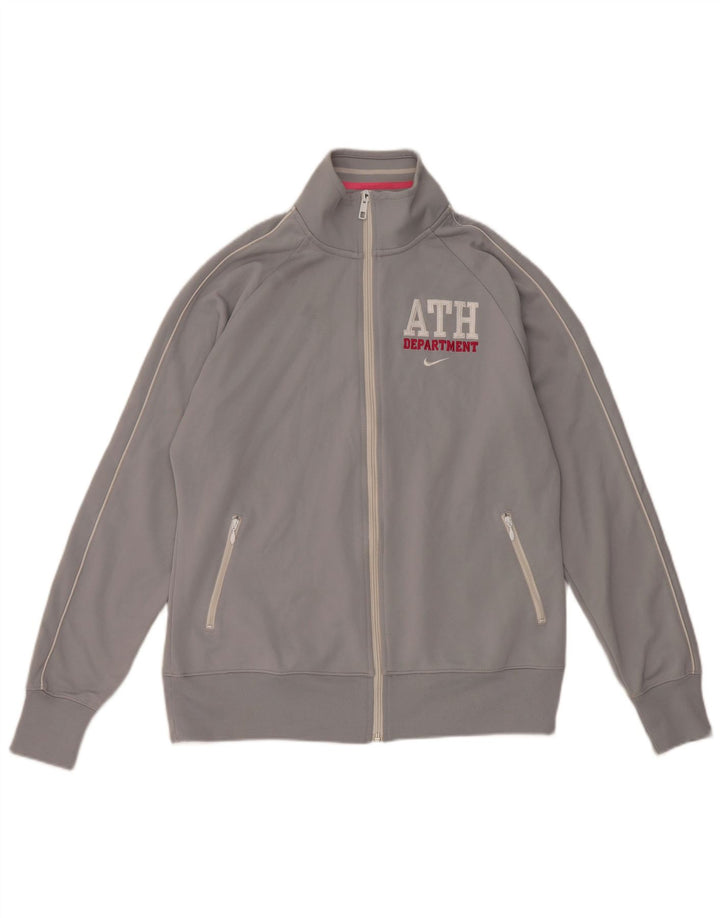 Женская спортивная куртка с графическим рисунком Nike UK 18 XL, серая