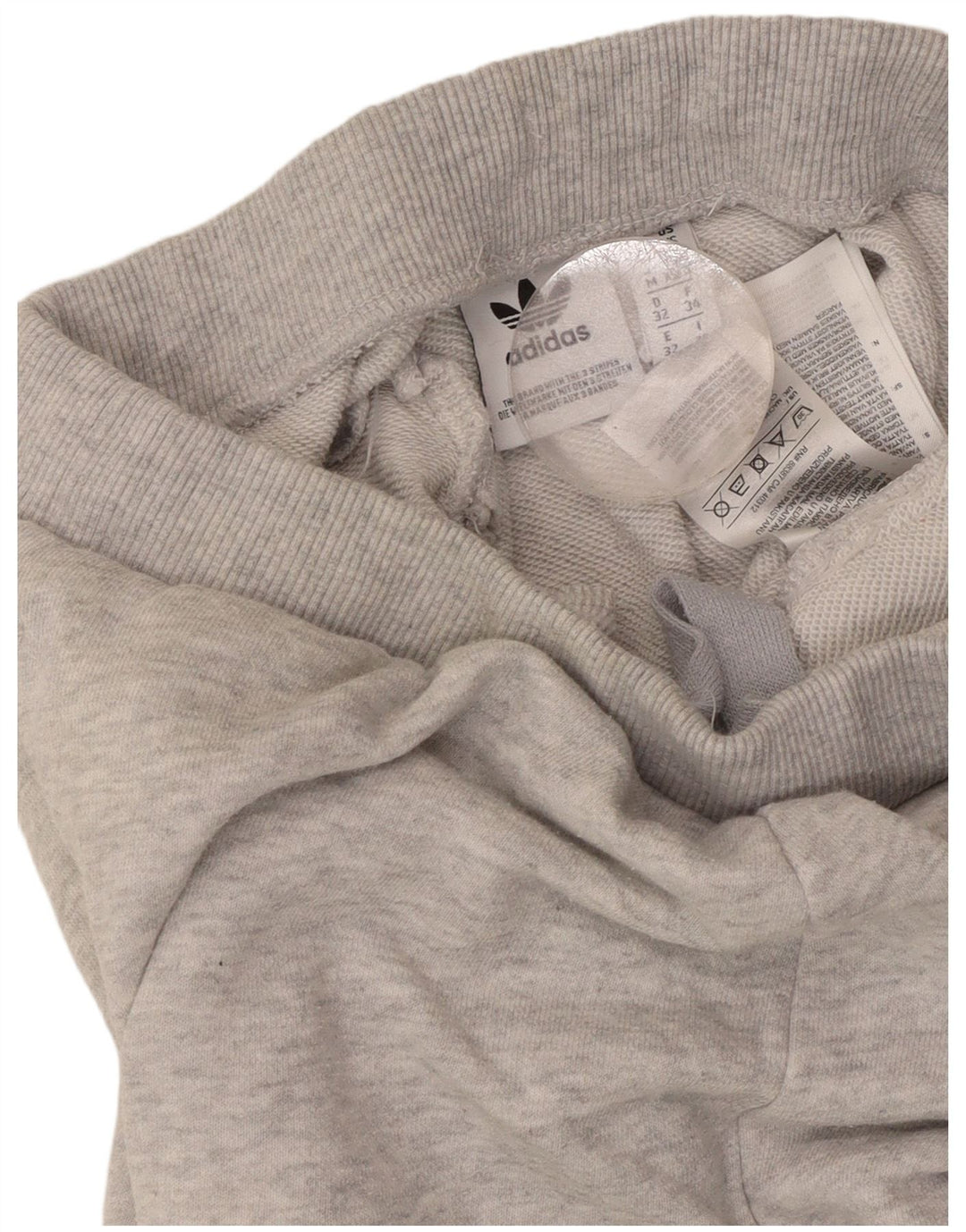 Женский спортивный костюм ADIDAS Брюки-джоггеры UK 6 XS Серый хлопок в крапинку