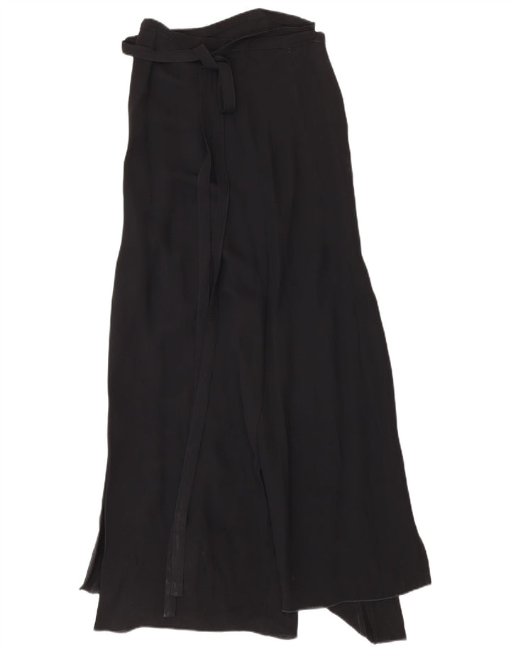Gianfranco Ferre Женская юбка макси с запахом IT 42 Medium W28 Черная вискоза