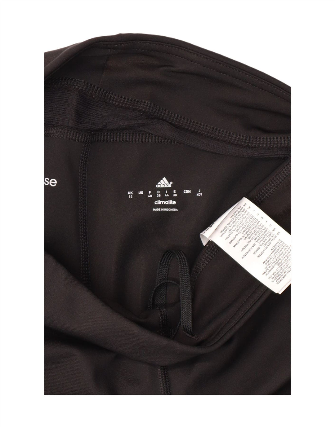 Женские леггинсы-капри ADIDAS Climalite UK 12, средний черный, полиэстер