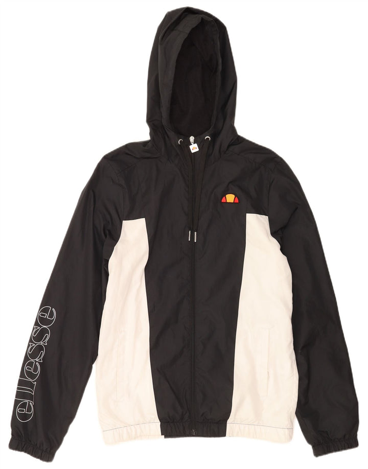 Мужской спортивный костюм с капюшоном Ellesse, маленькая черная куртка с цветными блоками