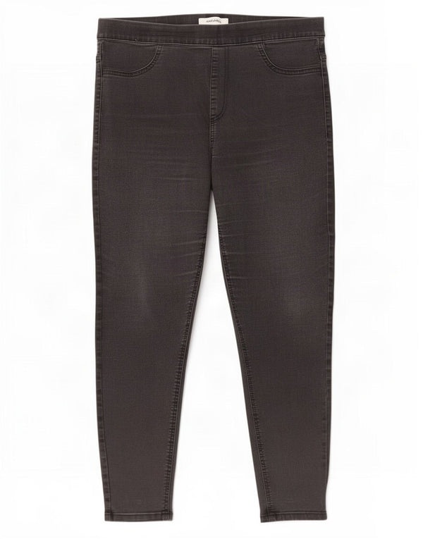 Женские укороченные джинсы джеггинсы Marks & Spencer UK 14, большие W32 L24, черные