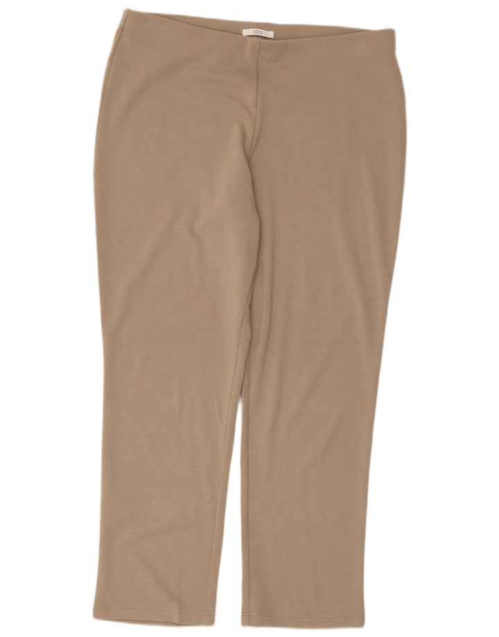 Женские спортивные брюки MARKS & SPENCER UK 18 XL, полиэстер бежевого цвета