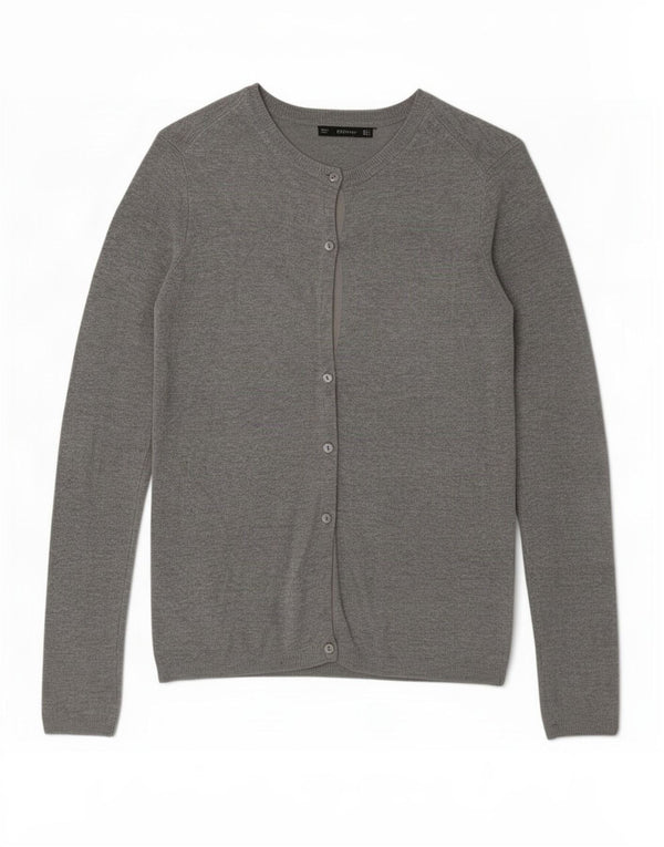 Женский кардиган Zara UK 10, маленький серый вискоза