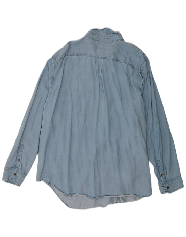 Женская джинсовая рубашка Chaps UK 20 2XL синяя из лиоцелла