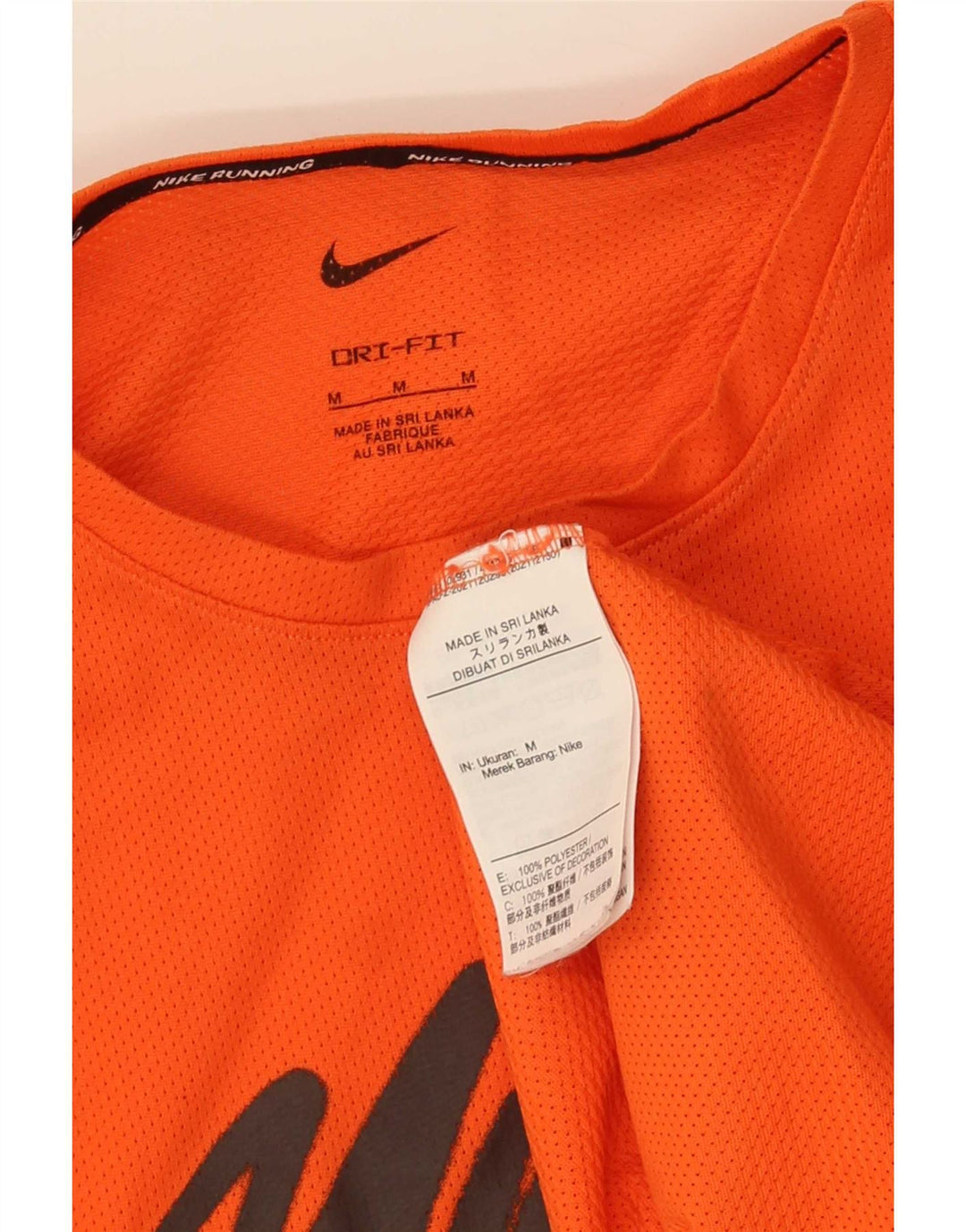 Мужская футболка Nike Dri Fit с графическим принтом, средний оранжевый полиэстер