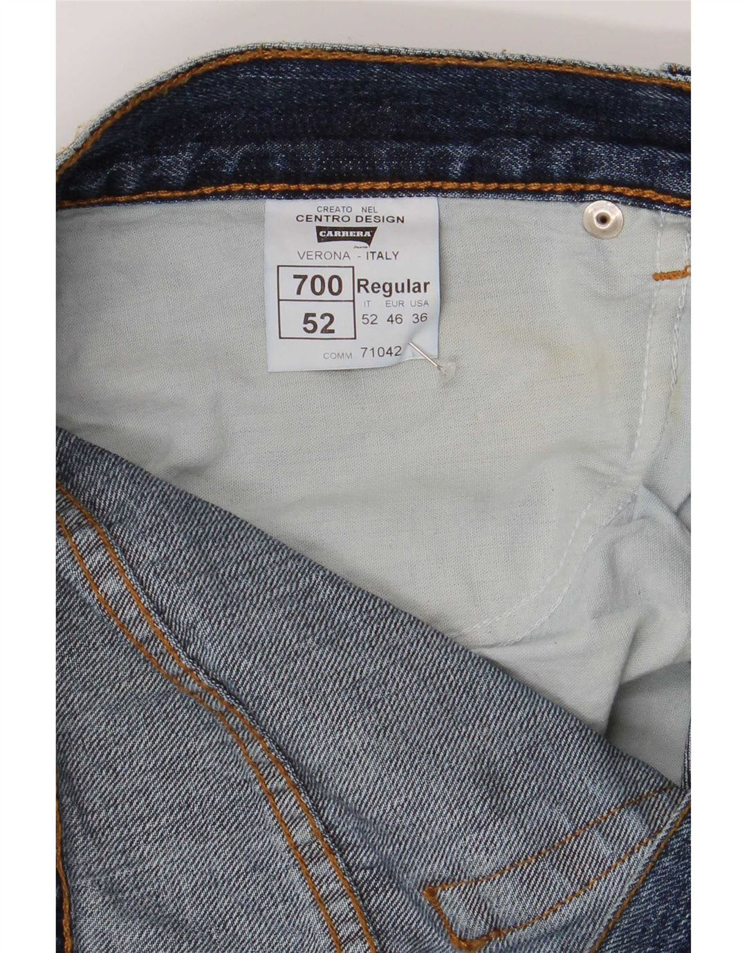 Мужские джинсы Carrera 700 Regular Straight W36 L34, синие, хлопок