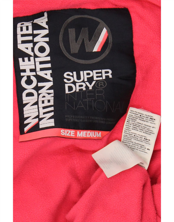 SUPERDRY Женская ветровка с графическим рисунком UK 14 Средний Темно-Синий