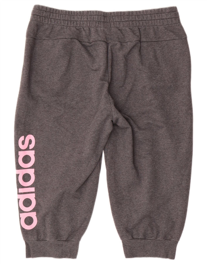 Женские спортивные шорты-бермуды с рисунком ADIDAS UK 20/22 XL Серые