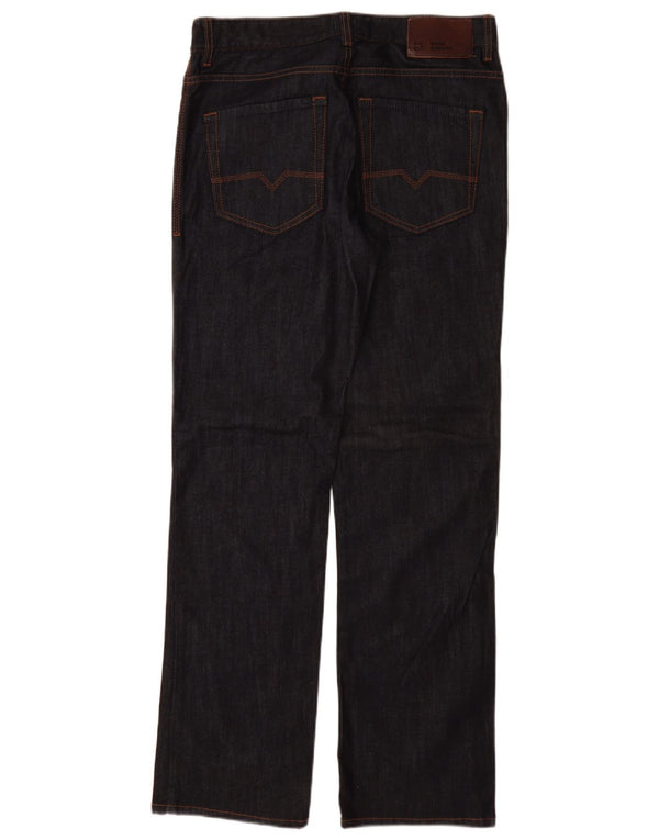 Мужские прямые джинсы Hugo Boss W32 L32 темно-синие, хлопок