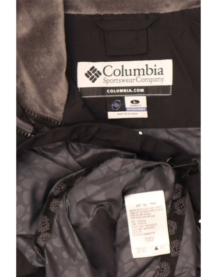 Женская дождевик Columbia UK 16, большой черный нейлон