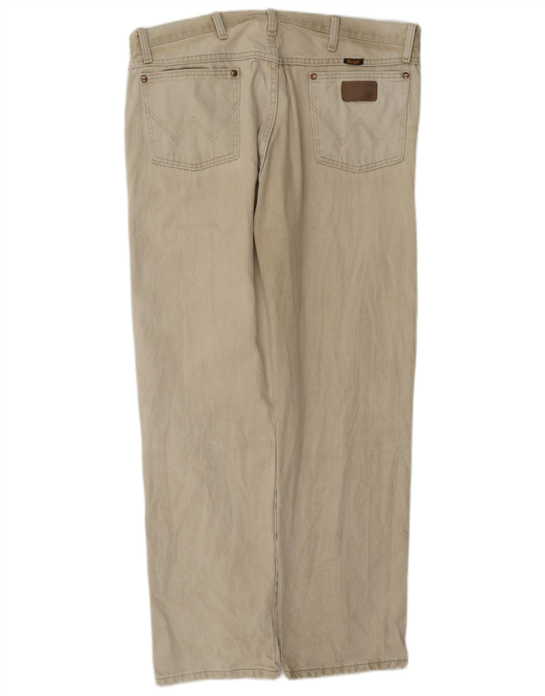 Мужские прямые джинсы Wrangler W38 L32, бежевый хлопок