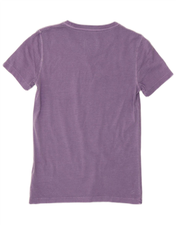 Женская футболка с рисунком DIESEL Top UK 10 Small Purple Cotton