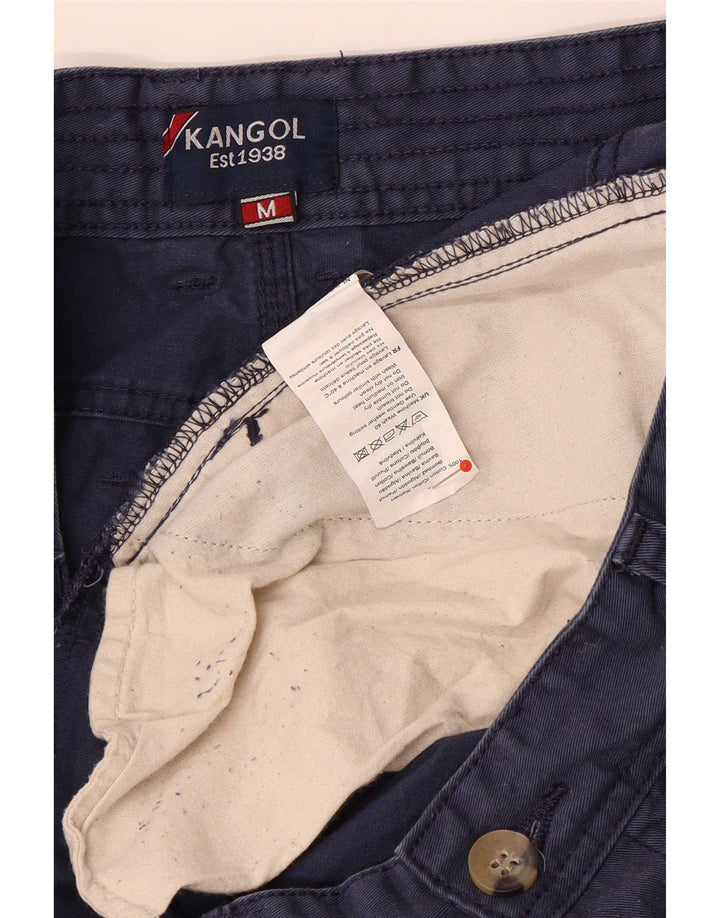 Kangol Мужские шорты чинос среднего размера W32 Темно-синие хлопковые