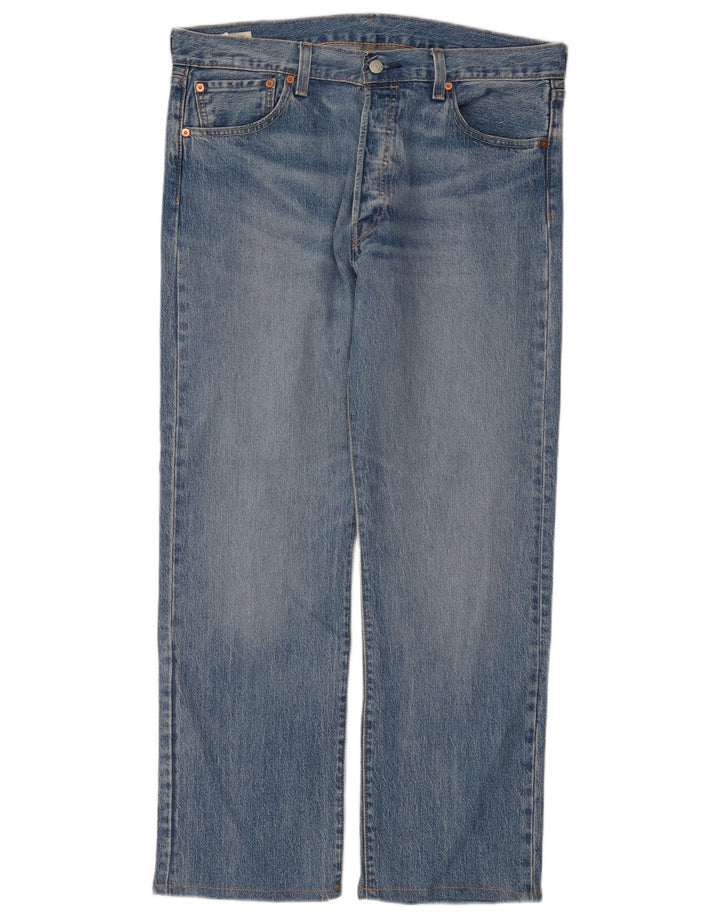 Мужские прямые джинсы Levi's 501 W36 L32 синие, хлопок