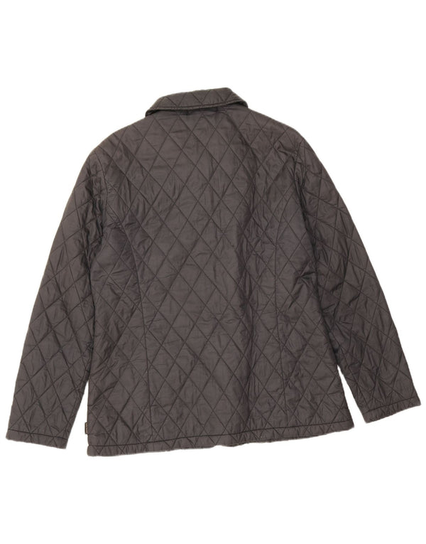 Женская стеганая куртка Barbour UK 14, большая черная