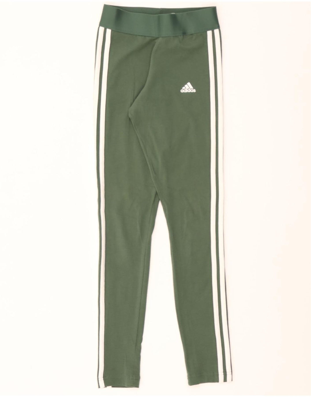 ADIDAS Womens Leggings UK 4/6 XS Green Polyester Vintage Adidas and Second-Hand Adidas from Messina Hembry 