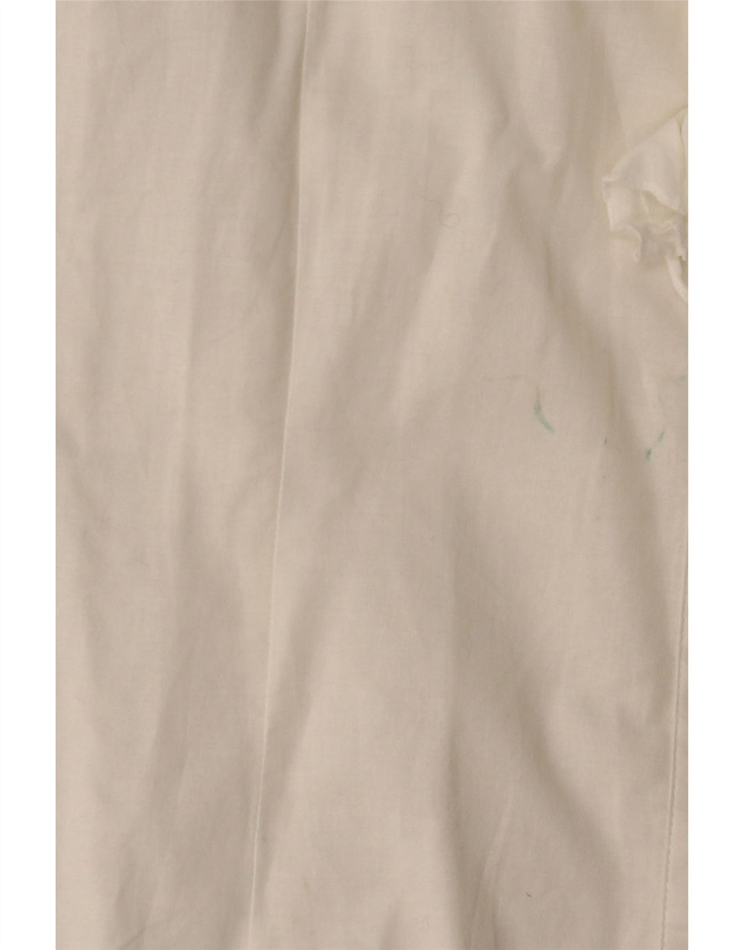 Женская рубашка с оборками спереди BENETTON UK 14, большая белая