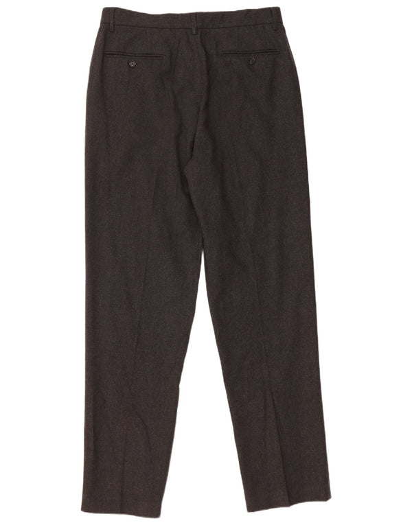 Мужские костюмные брюки SISLEY IT 52 XL W32 L33 серые из натуральной шерсти