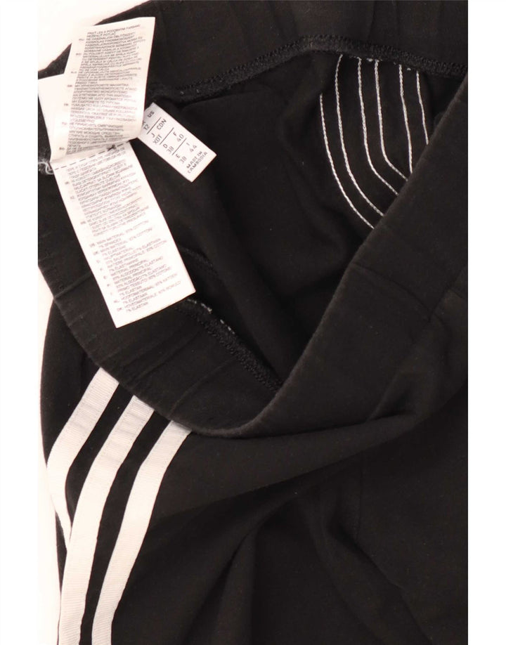 Женские леггинсы Adidas UK 12, средние черные хлопковые