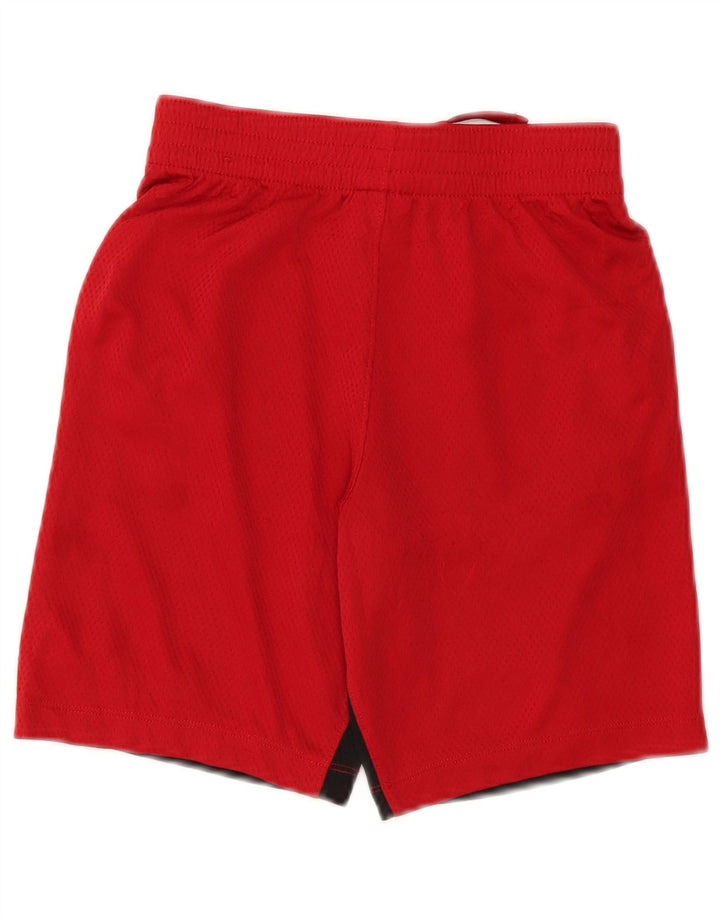 Спортивные шорты Nike Dri Fit для мальчиков 10–11 лет, средний красный полиэстер с цветными блоками