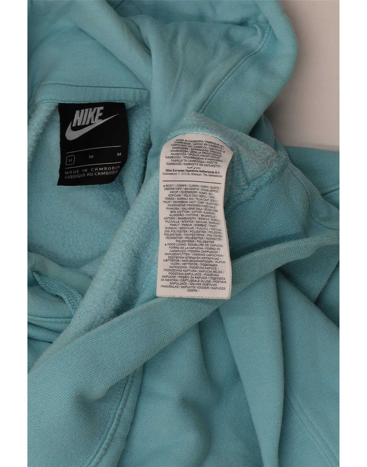Мужской джемпер с капюшоном Nike среднего синего цвета, хлопок