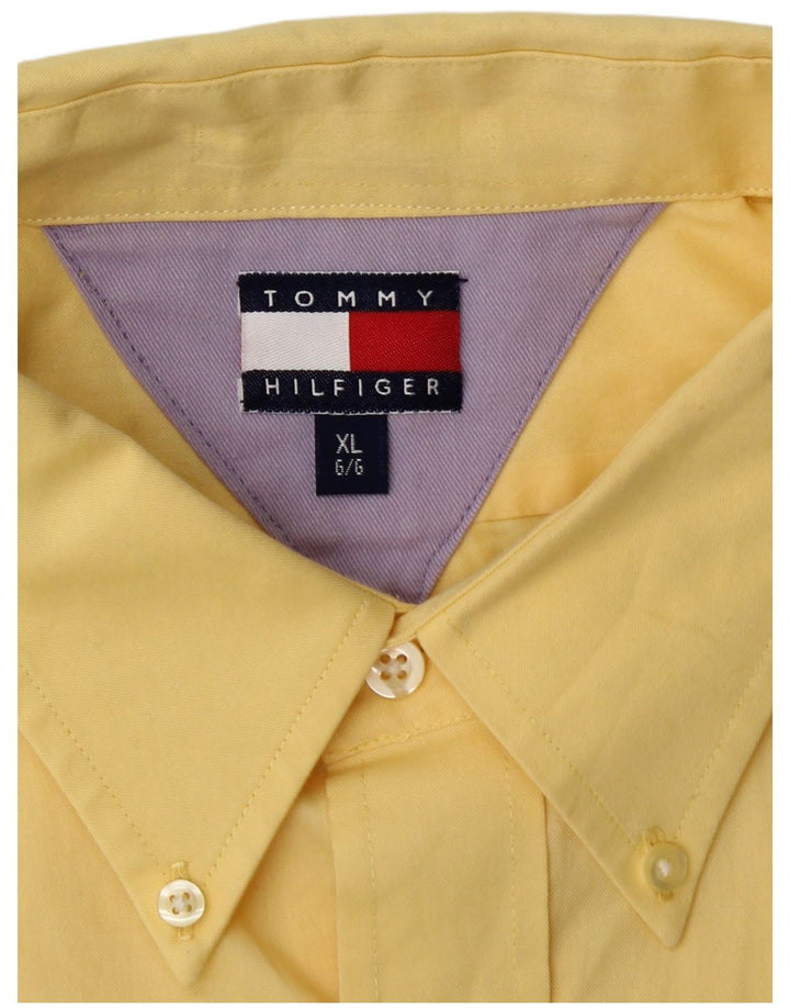 TOMMY HILFIGER Мужская рубашка с коротким рукавом XL Желтый