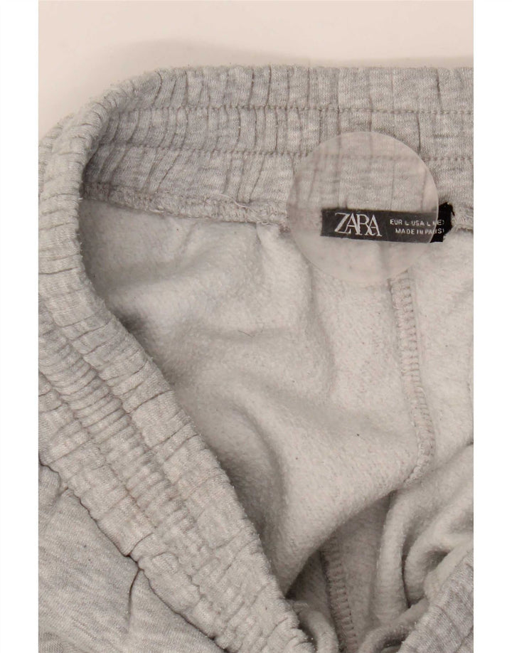 Мужские спортивные брюки Zara, джоггеры, большие серые, полиэстер