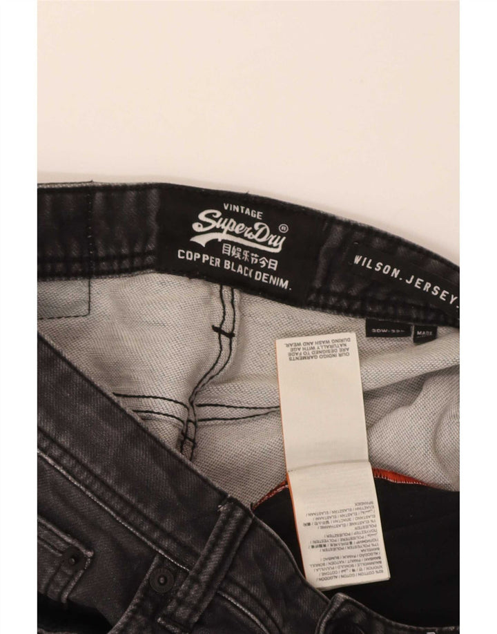 Мужские джинсы Wilson Slim W30 L32 Superdry, серый хлопок