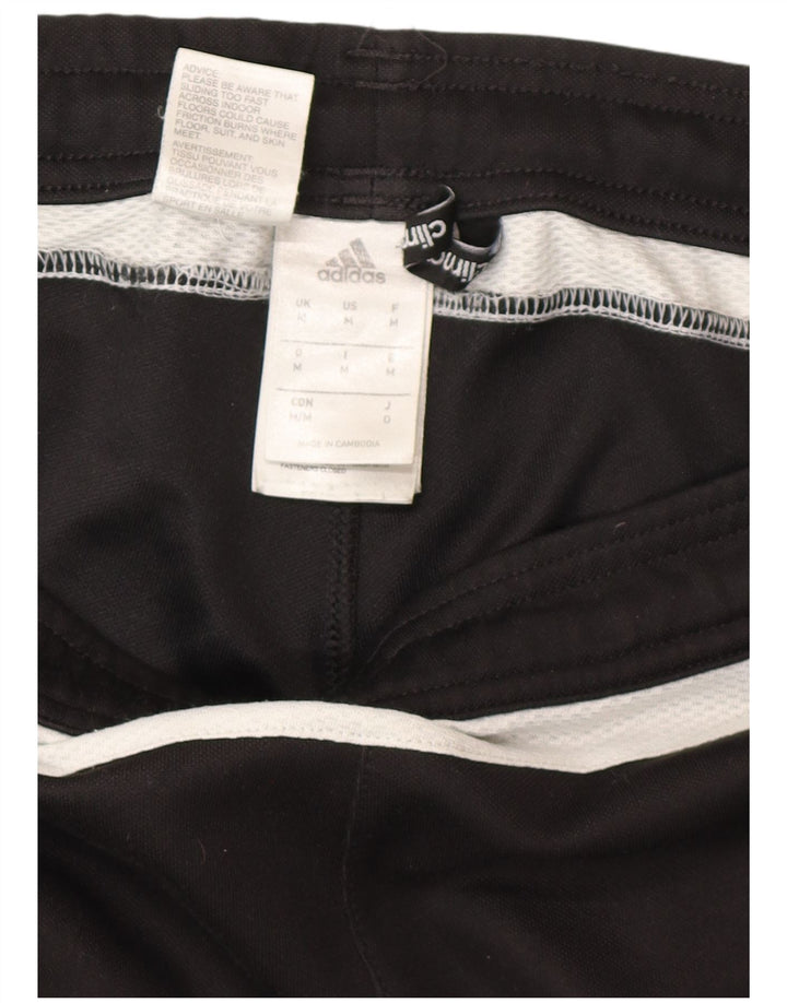 Мужские спортивные брюки ADIDAS Climalite, средние черные с цветными блоками