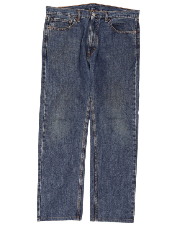 Мужские прямые джинсы LEVI'S 505 W36 L32 синие