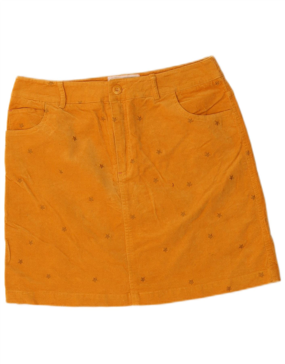 Женская мини-юбка с абстрактным узором White Stuff UK 10, маленькая W30, желтая