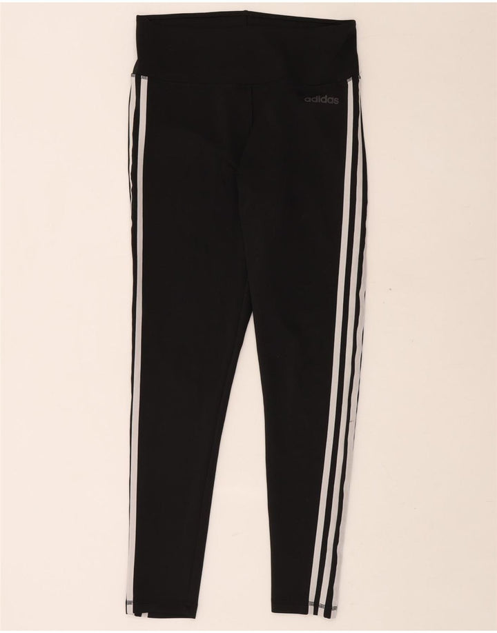 Женские леггинсы ADIDAS Climalite UK 12/14, средний черный полиэстер