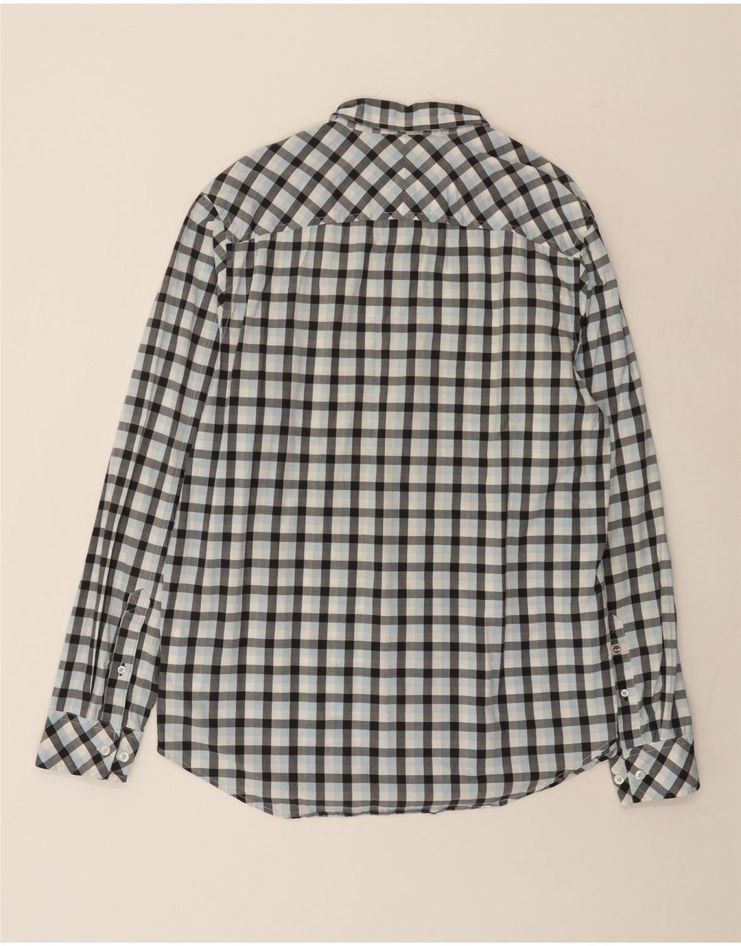 Мужская рубашка стандартного кроя Timberland, большая синяя клетка, хлопковая