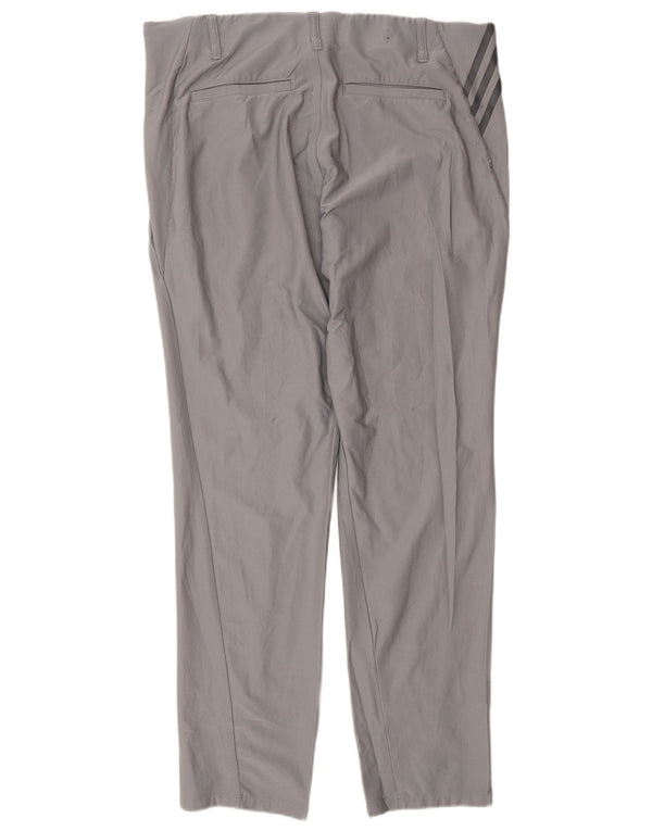 Мужские брюки-чинос Adidas Slim W34 L32, серый полиэстер