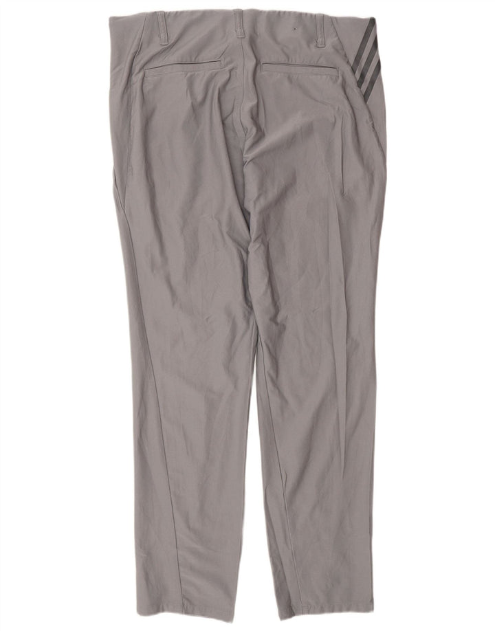 Мужские брюки-чинос Adidas Slim W34 L32, серый полиэстер