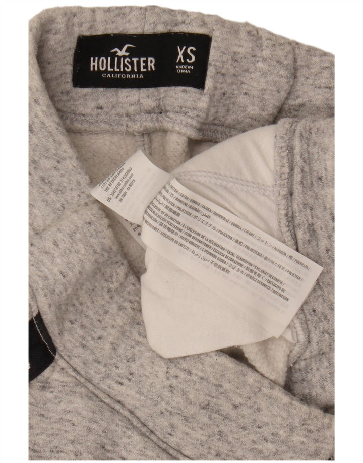 HOLLISTER Мужские спортивные брюки с графическим рисунком XS, серые хлопковые брюки с крапинками