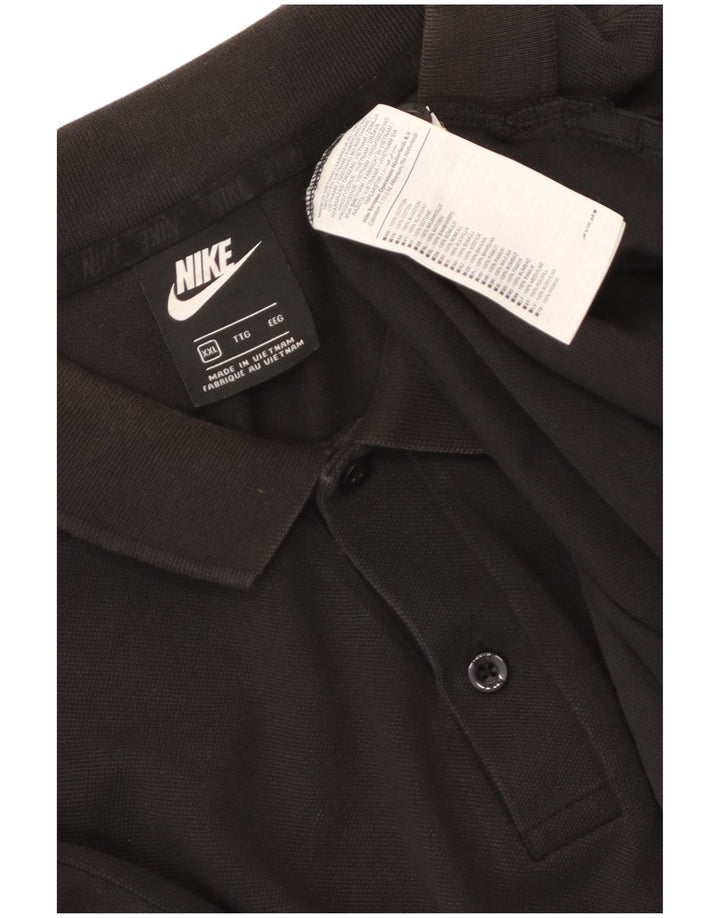 Мужская рубашка-поло Nike 2XL, черная, хлопок