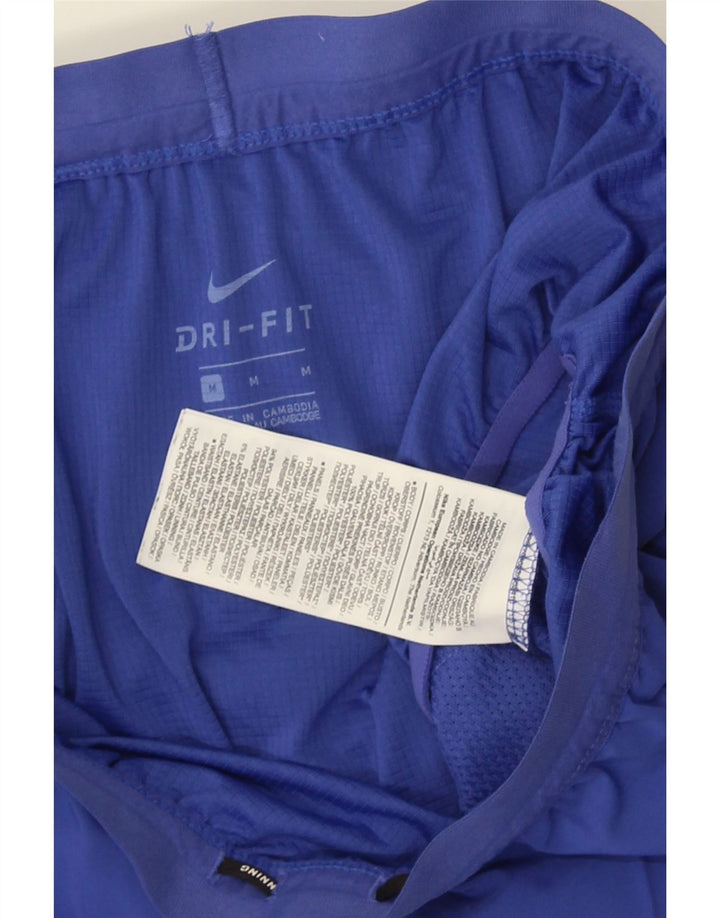 Женские спортивные шорты NIKE Dri Fit, размер UK 12 (M), синие, полиэстер