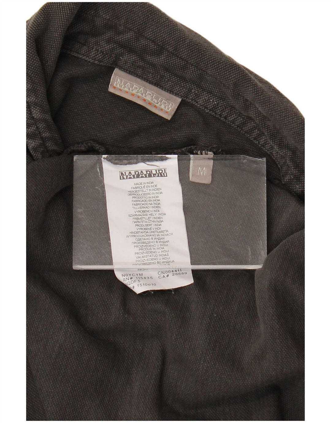 NAPAPIJRI Мужская рубашка поло с длинным рукавом, средний серый хлопок