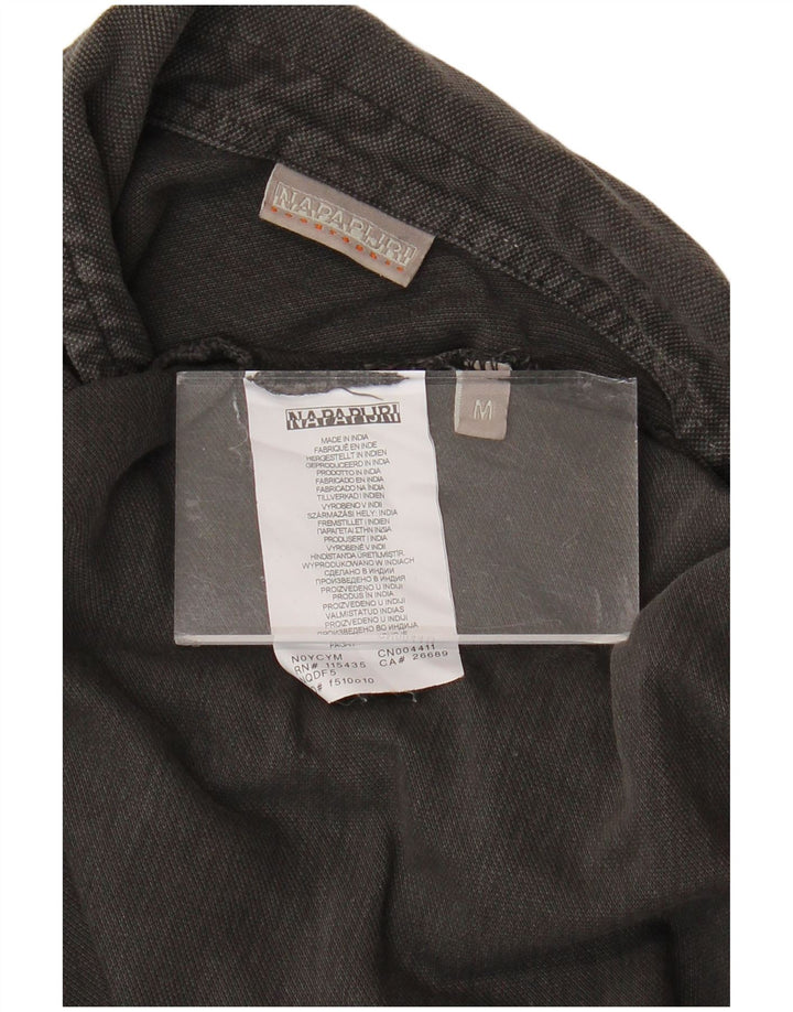 NAPAPIJRI Мужская рубашка поло с длинным рукавом, средний серый хлопок