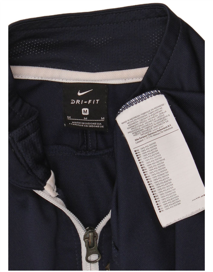 Мужская спортивная куртка Nike Dri Fit, средний темно-синий полиэстер