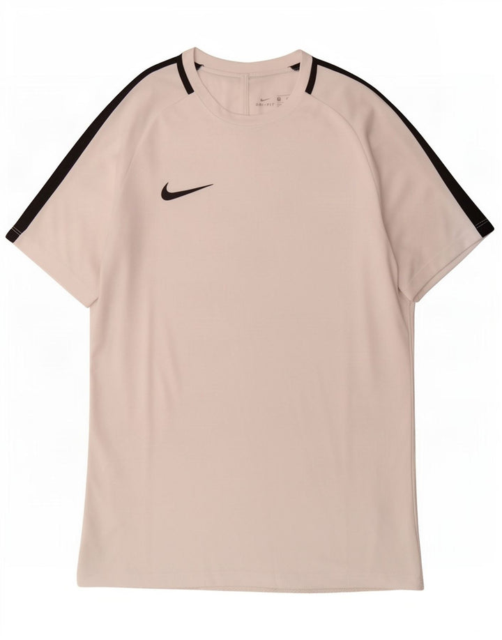 Мужская футболка Nike Dri Fit, средний белый цвет, цветной блок
