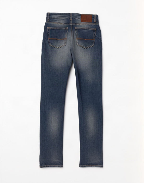 Мужские прямые джинсы Tommy Hilfiger Mercer W30 L34, синий хлопок
