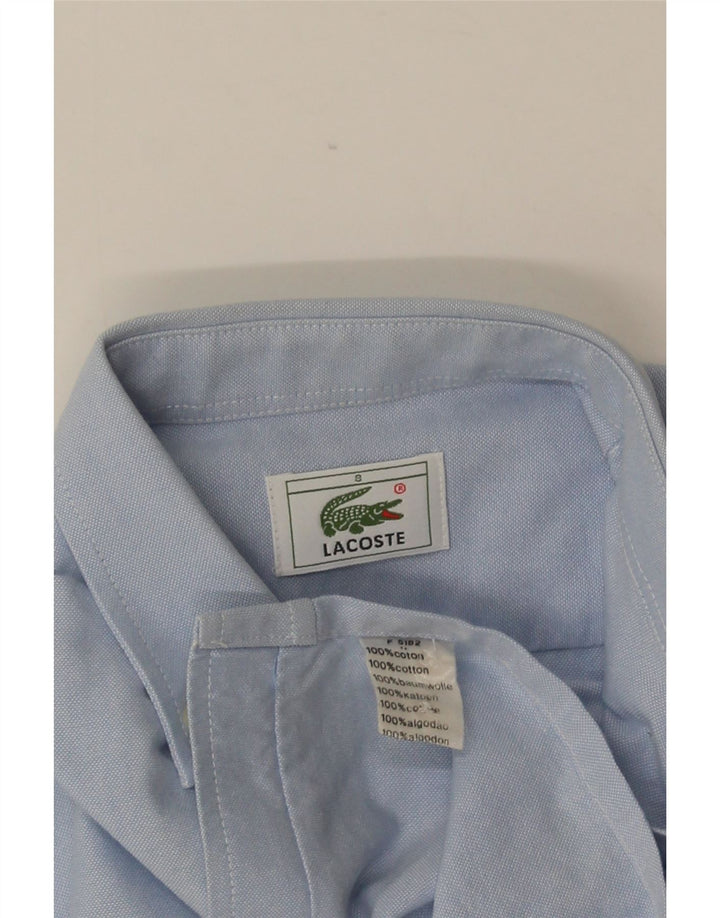 Рубашка LACOSTE для мальчиков 7-8 лет, синяя, хлопок