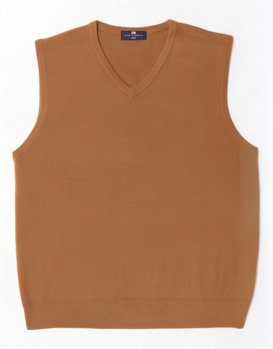 Мужская майка Mark & Spencer Blue Harbour Vest, большая, бежевая, акрил