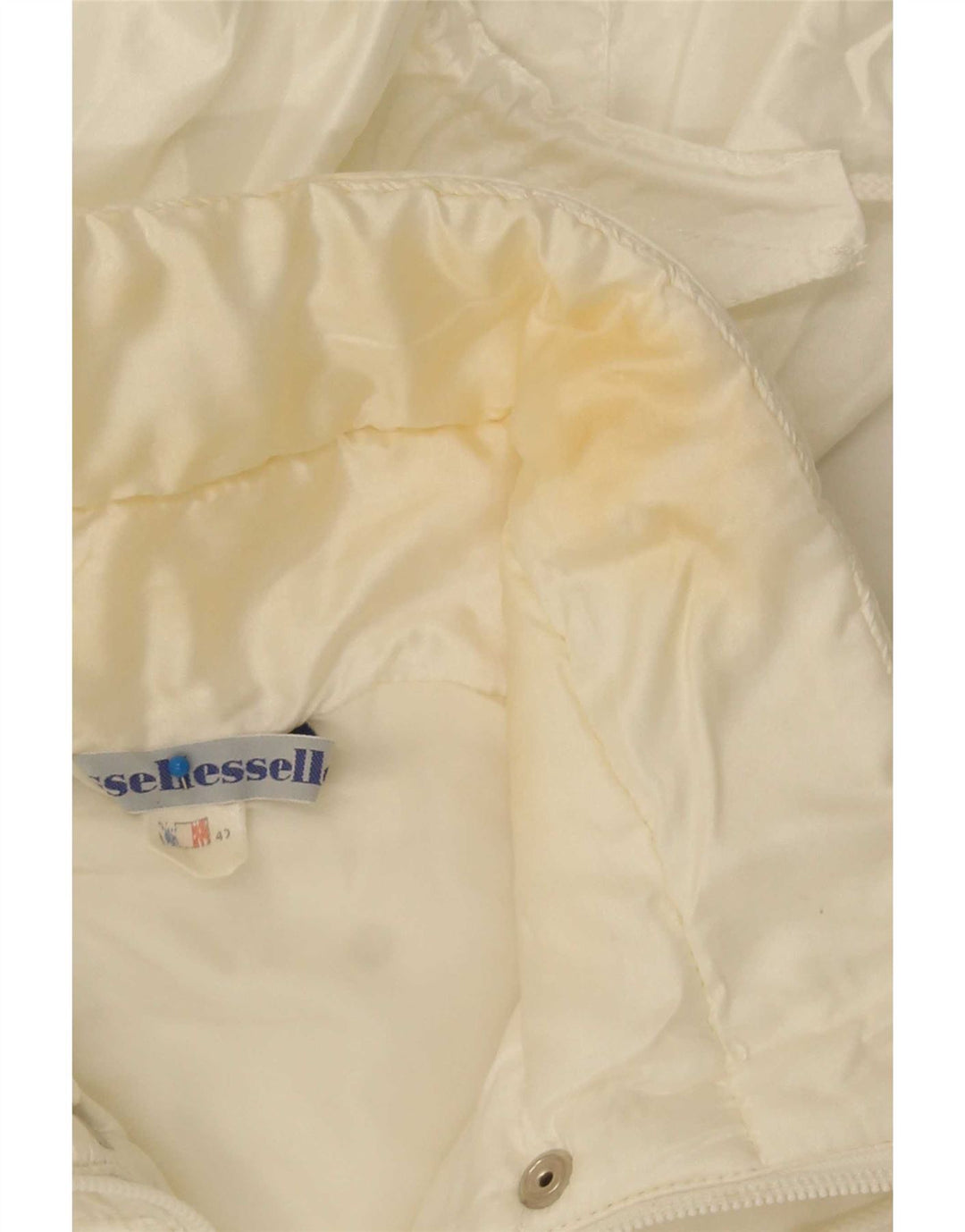 Ellesse Женская утепленная куртка с капюшоном IT 42 Medium Off White