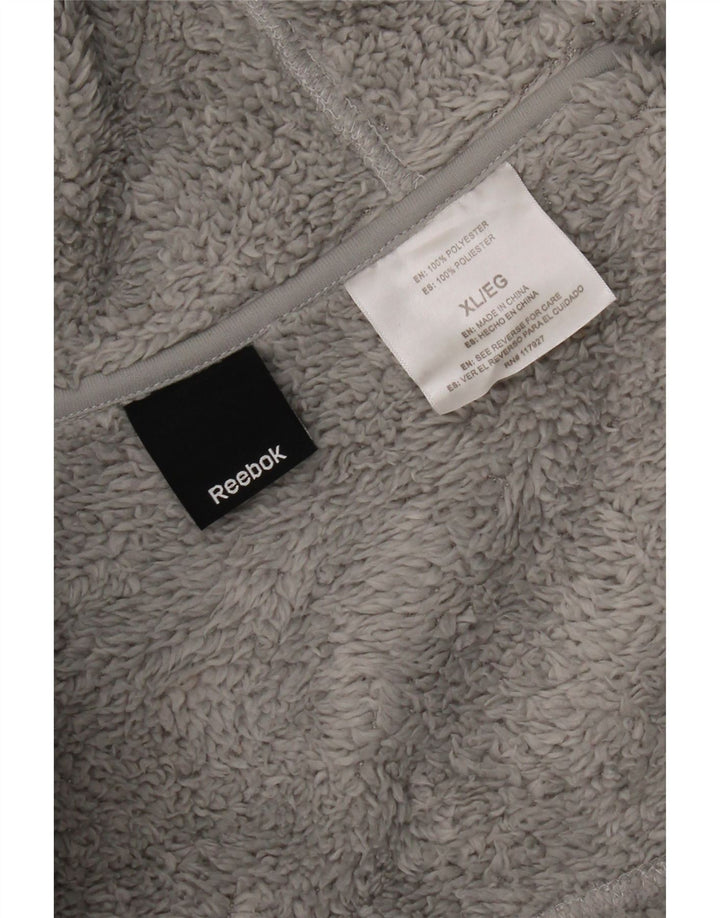 Мужская флисовая куртка Reebok UK 42 XL серая, полиэстер